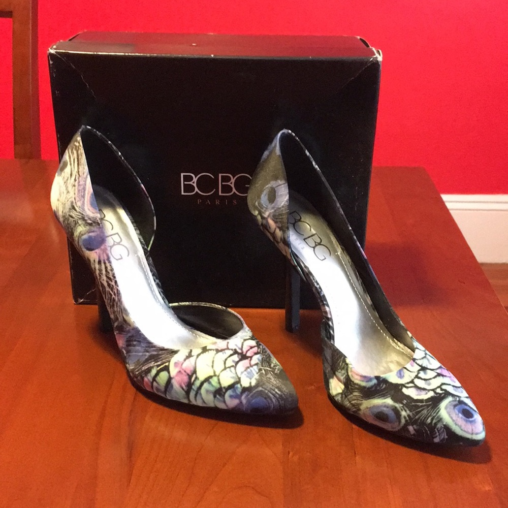 BCBG Paris Peacock Heels